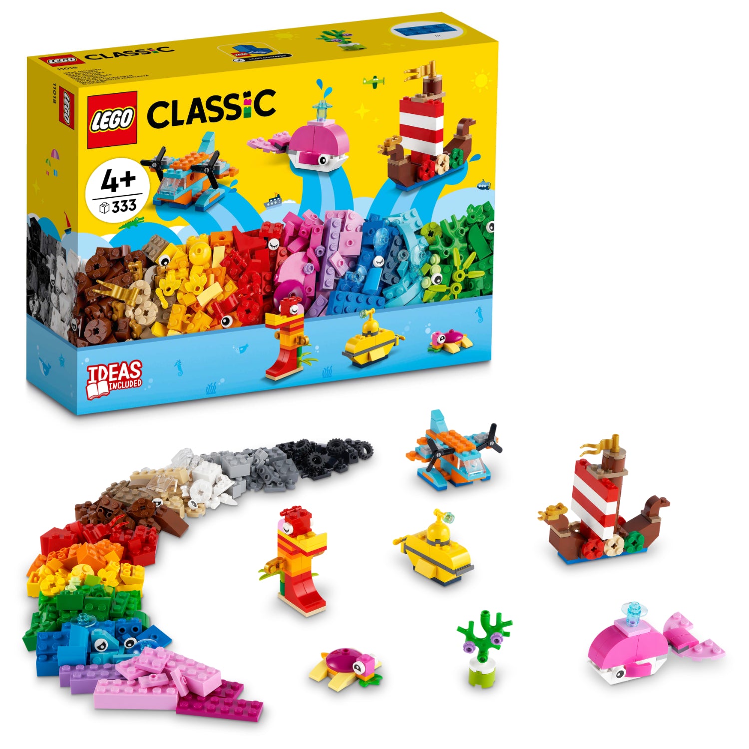 LEGO® Classic: Diversión Oceánica Creativa (11018)