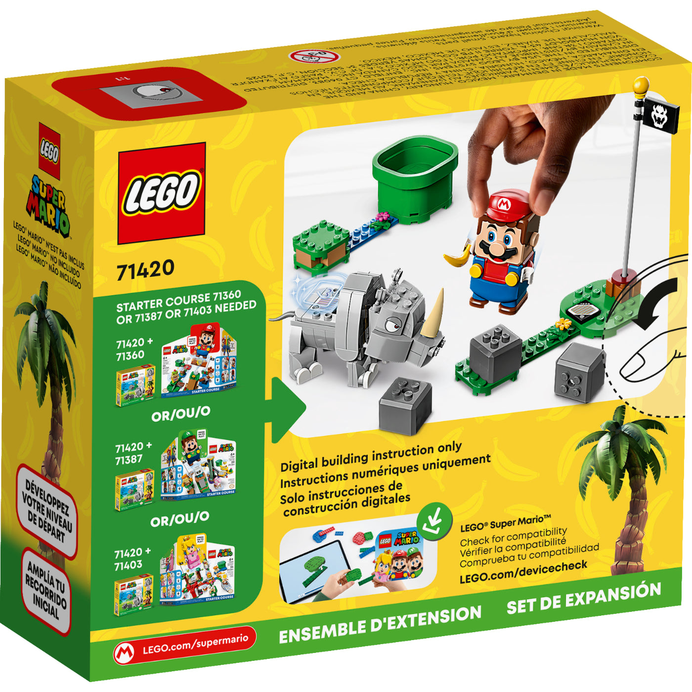 LEGO® Super Mario™ Set de Expansión: Rambi, el rinoceronte (71420)