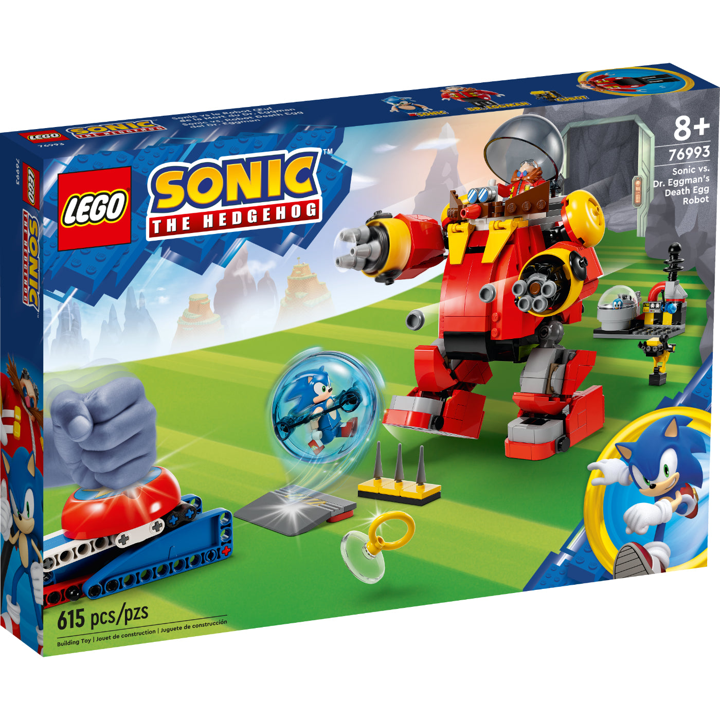 LEGO® Sonic the Hedgehog™ Sonic vs. Robot Death Egg del Dr. Eggman (76993)