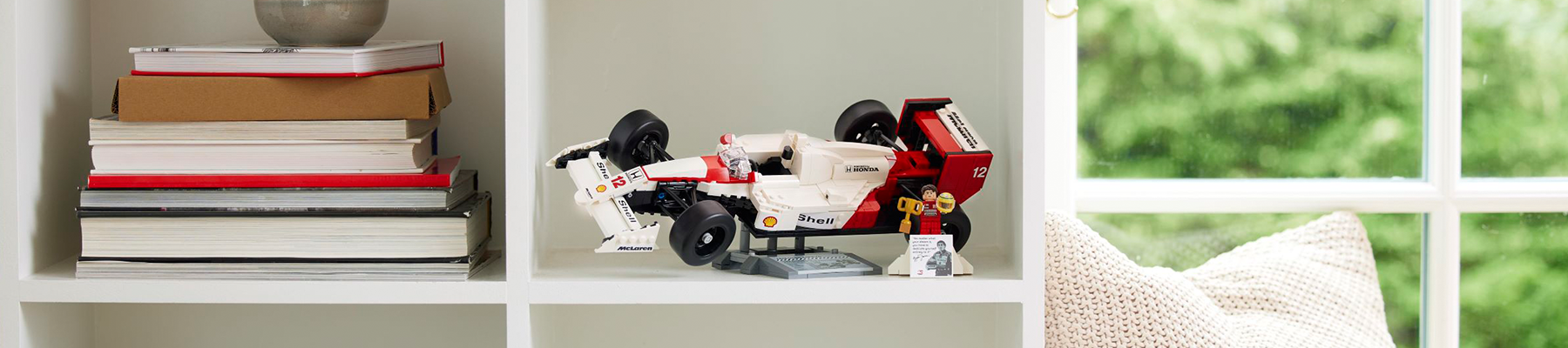 McLaren MP4/4 y Ayrton Senna de LEGO® Icons