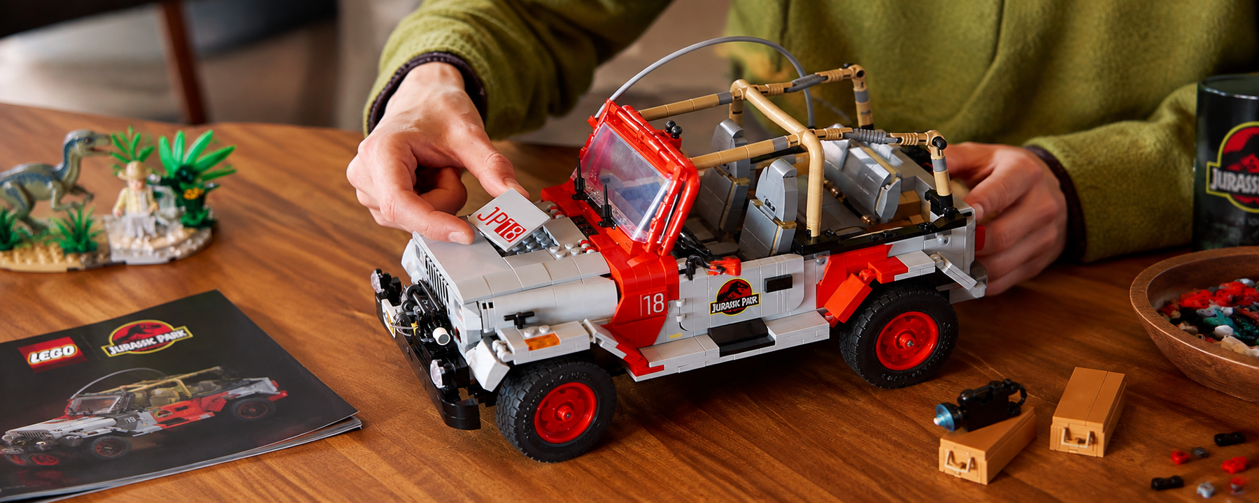 Jurassic Park Jeep® Wrangler: un clásico del cine para construir y exhibir