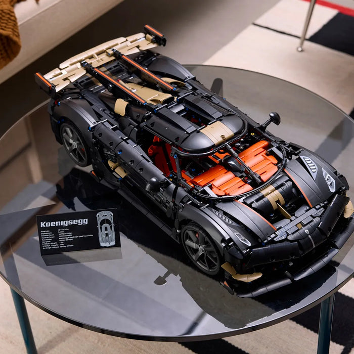 Megacar Koenigsegg Sadair's Spear: ingeniería y velocidad en LEGO® Technic