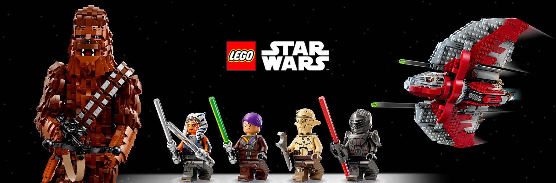 The LEGO Group amplía su línea de juegos de construcción de Star Wars™ con nuevos juegos de Star Wars: Ahsoka y un juego de construcción de Chewbacca anunciados en la Comic-Con de San Diego