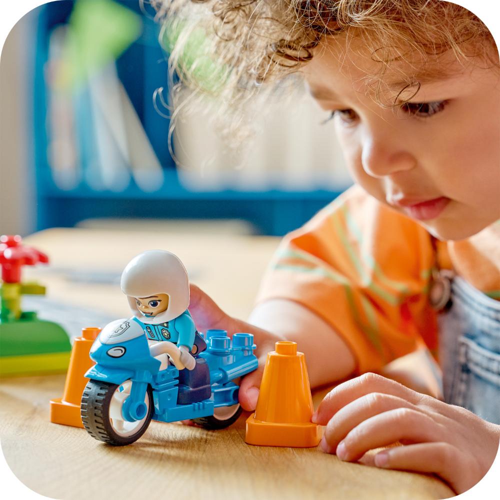 MOTO DE POLICÍA AZUL