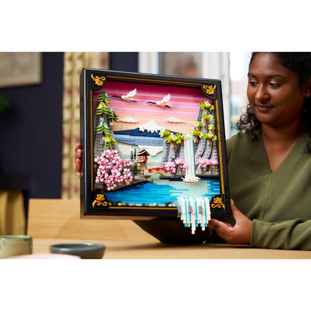 PAISAJE JAPONÉS CON CEREZOS EN FLOR