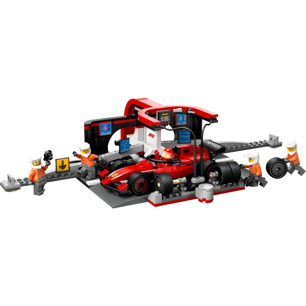 LEGO®City: Parada En Boxes De F1® Y Equipo De Mecánicos Con Coche
