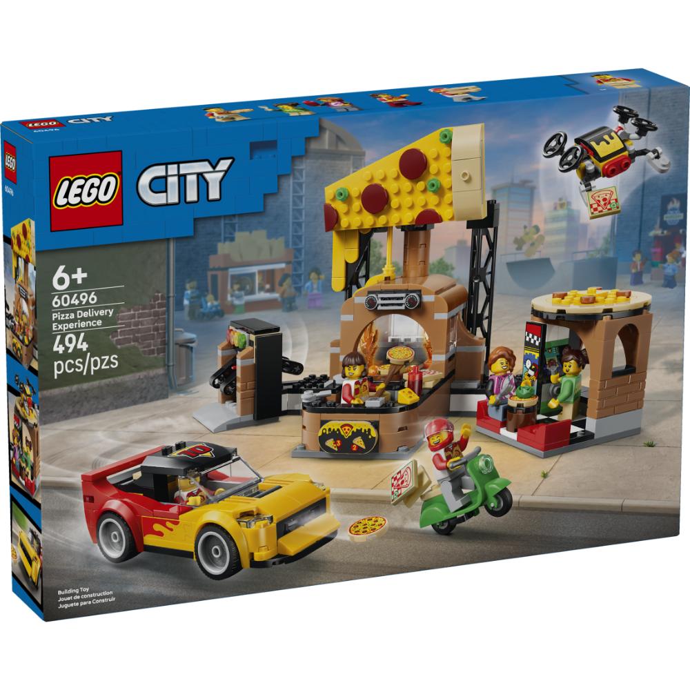 LEGO®City: Experiencia De Pizza A Domicilio Con Vehículos (60496)_001