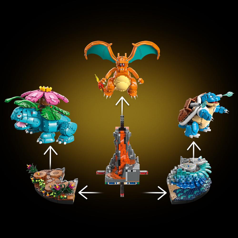 VENUSAUR, CHARIZARD Y BLASTOISE