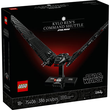 LEGO Star Wars Transbordador de Mando de Kylo Ren 75406 con alas desplegables y soporte de exhibición para adultos