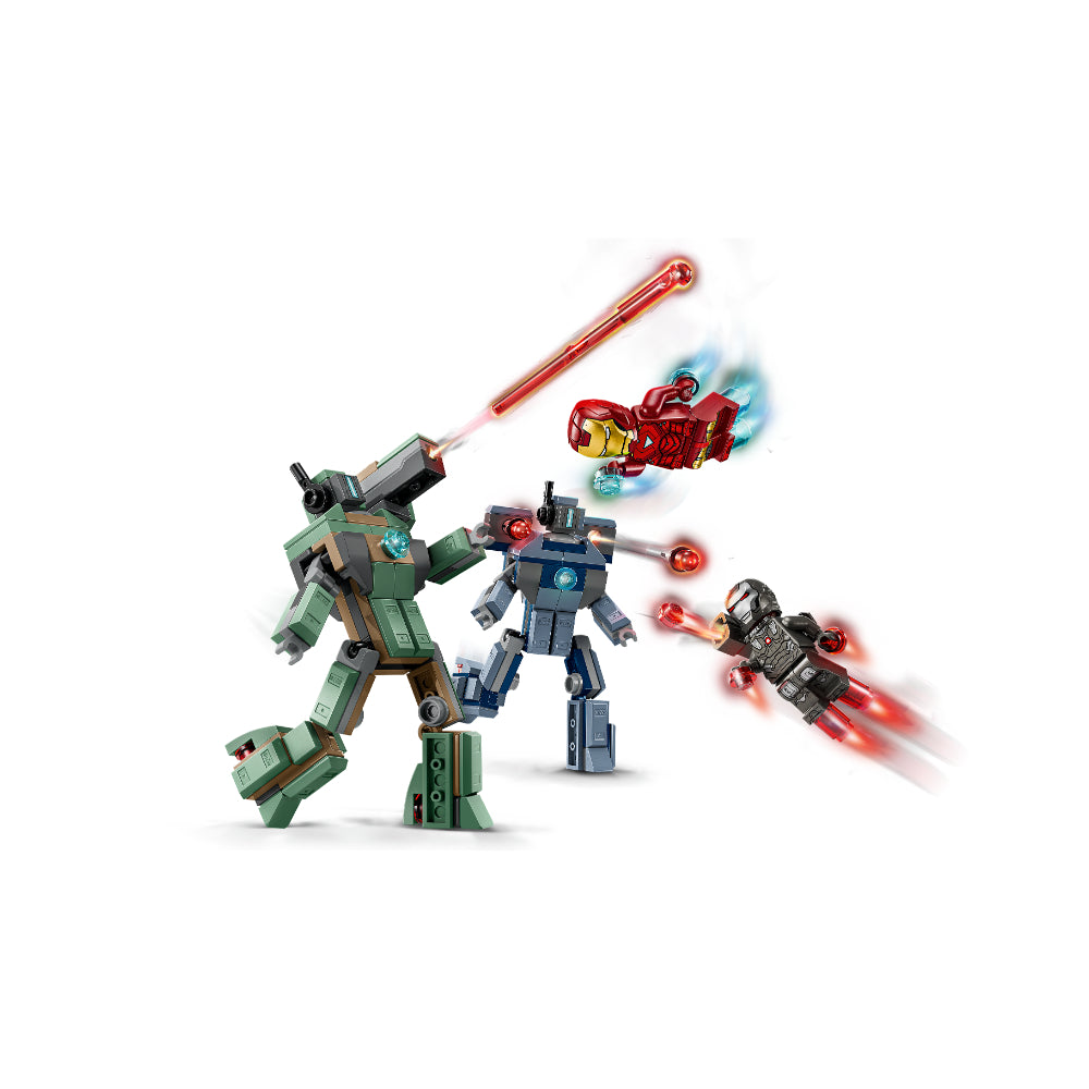 LEGO®Marvel Super Heroes: Iron Man Y Máquina De Guerra Vs. Drones De Hammer (76320)_005