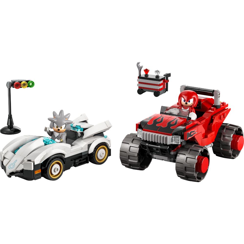 AUTO DE SILVER VS. CAMIONETA MONSTRUO DE KNUCKLES