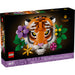 Set LEGO® Art Colección Fauna: Tigre (31217) mostrando un majestuoso tigre entre flores coloridas. Ideal como decoración para el hogar o regalo para amantes del arte y la naturaleza.