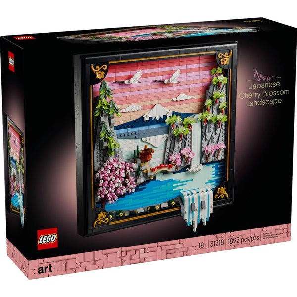 Set LEGO® Art Paisaje Japonés con cerezos en flor, monte Fuji y cascada en 3D