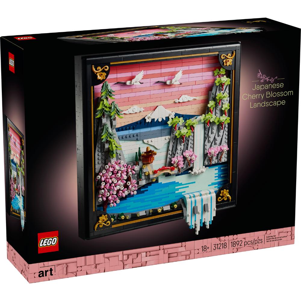 Set LEGO® Art Paisaje Japonés con cerezos en flor, monte Fuji y cascada en 3D
