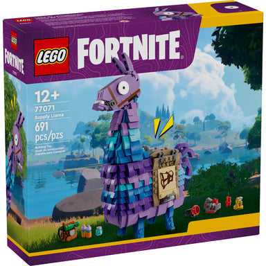 LEGO Fortnite Llama de Suministros 77071 con cabeza móvil, accesorios del videojuego y 691 piezas