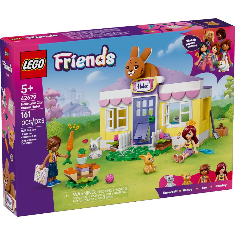 Set LEGO® Friends Hotel de Conejitos con minipersonajes, conejos y accesorios para cuidar mascotas