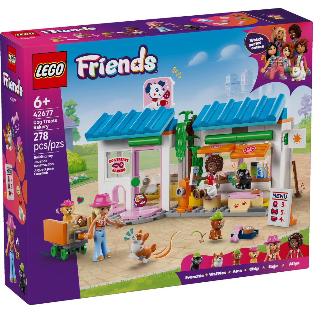 Set LEGO® Friends Pastelería de Dulces Caninos con minipersonajes, perros y accesorios de cafetería para mascotas