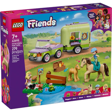 Set LEGO® Friends con remolque, caballo, potrillo y minipersonajes para cuidar y transportar animales