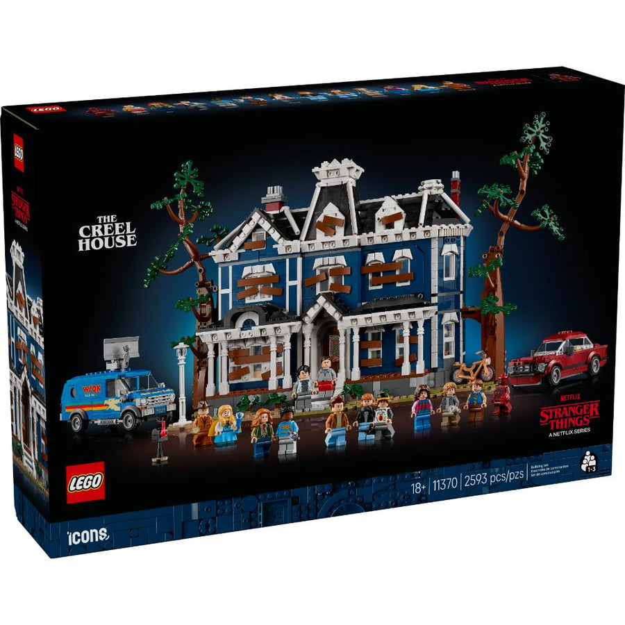 LEGO Icons Stranger Things La Casa Creel 11370 set coleccionable para adultos con 2593 piezas y 13 minifiguras inspirado en la serie Stranger Things