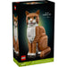 Set LEGO® Ideas Gato Naranja con figura felina articulada y opciones de ojos verdes o cafés