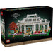 Caja del set LEGO® Ideas Jardín Botánico (21353): invernadero victoriano con 3 atrios desmontables (escalera de caracol, jardín desértico y cafetería), jardines exteriores con más de 35 especies, 12 minifiguras y figuras de animales. Modelo de exhibición para adultos de 3792 piezas.