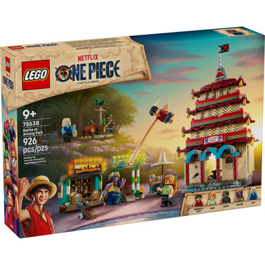Set LEGO® ONE PIECE Batalla en el Parque Arlong con minifiguras de Luffy, Nami, Usopp, Arlong y Chu