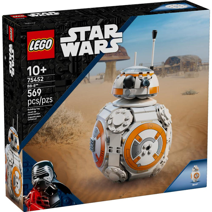 Figura LEGO® Star Wars BB-8 con cabeza giratoria y placa decorativa