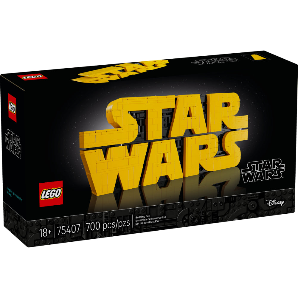 Modelo LEGO Star Wars 75407 del logotipo clásico de Star Wars para construir y exhibir como decoración coleccionable para adultos.