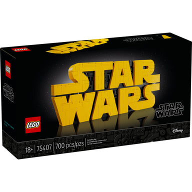 Modelo LEGO Star Wars 75407 del logotipo clásico de Star Wars para construir y exhibir como decoración coleccionable para adultos.
