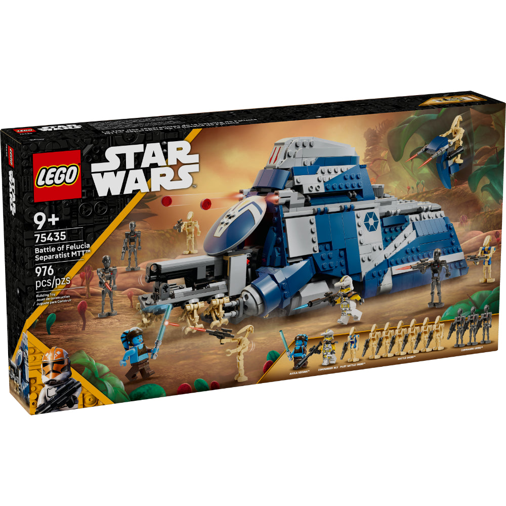 LEGO Star Wars MTT Separatista 75435 con plataforma de despliegue de droides, Aayla Secura, Comandante Bly y 976 piezas