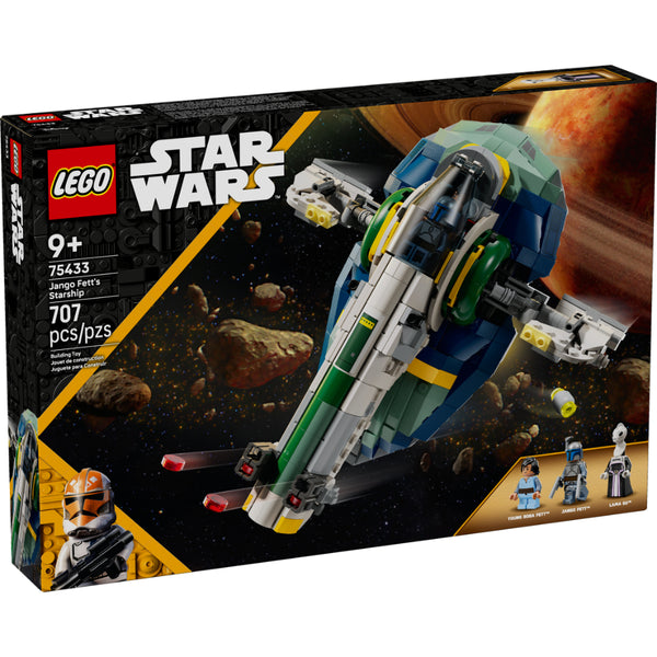 LEGO Star Wars Nave Espacial de Jango Fett 75433 con Jango Fett, Boba Fett, Lama Su, cargas sísmicas y 707 piezas