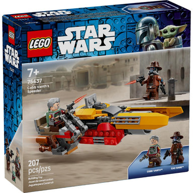 LEGO® Star Wars™ Speeder de Cobb Vanth 75437 con 207 piezas, minifiguras de Cobb Vanth y Cad Bane, inspirado en The Mandalorian™