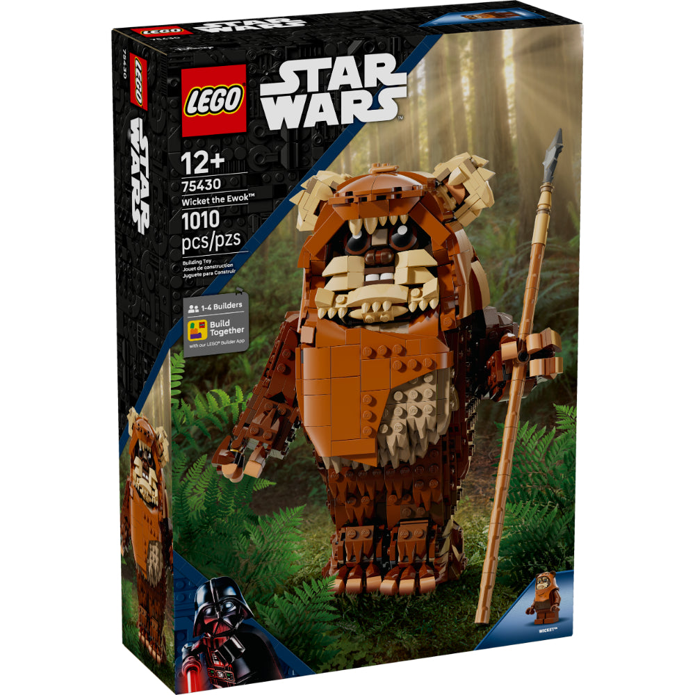 LEGO Star Wars Wicket el Ewok 75430 figura para construir con minifigura, lanza y placa informativa de 1010 piezas