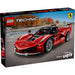 LEGO Technic Ferrari FXX K 42212 rojo con puertas de mariposa, motor V12 de pistones móviles y 897 piezas