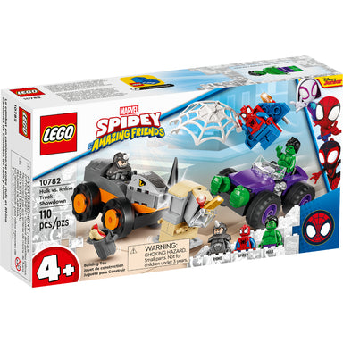 LEGO® Marvel Spidey y su Superequipo Camiones de Combate de Hulk y Rino (10782)