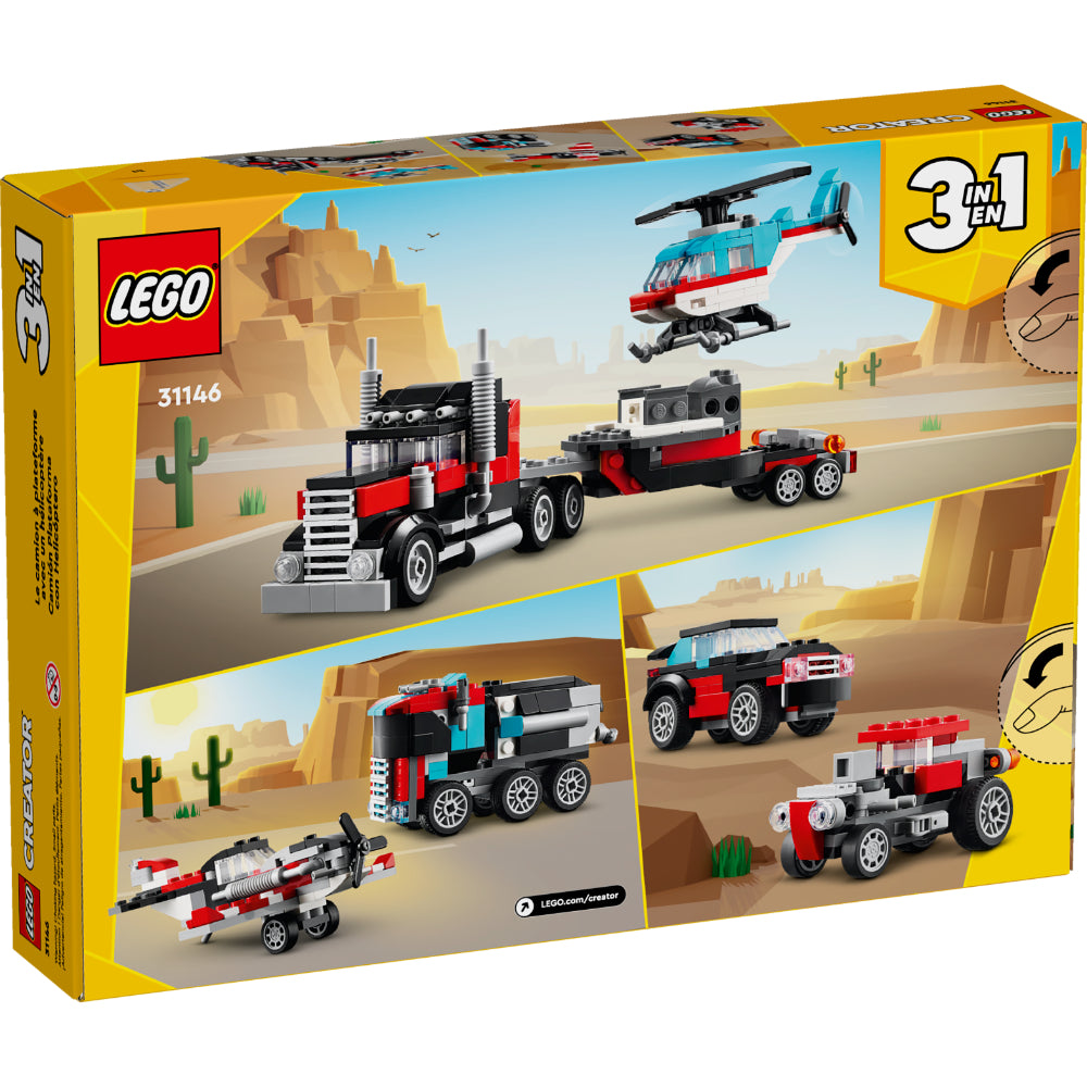 LEGO®Creator: Camión Plataforma con Helicóptero (31146)_003