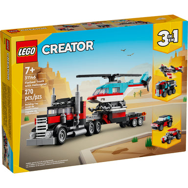 LEGO®Creator: Camión Plataforma con Helicóptero (31146)_001