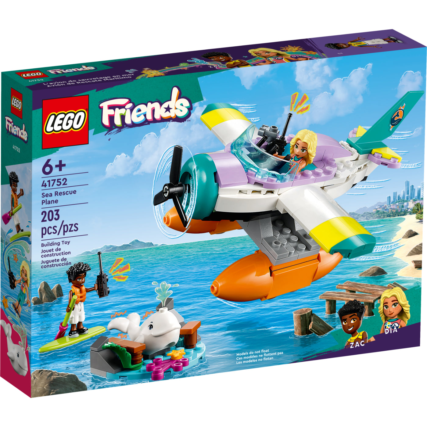 LEGO® Friends Avión de Rescate Marítimo (41752)