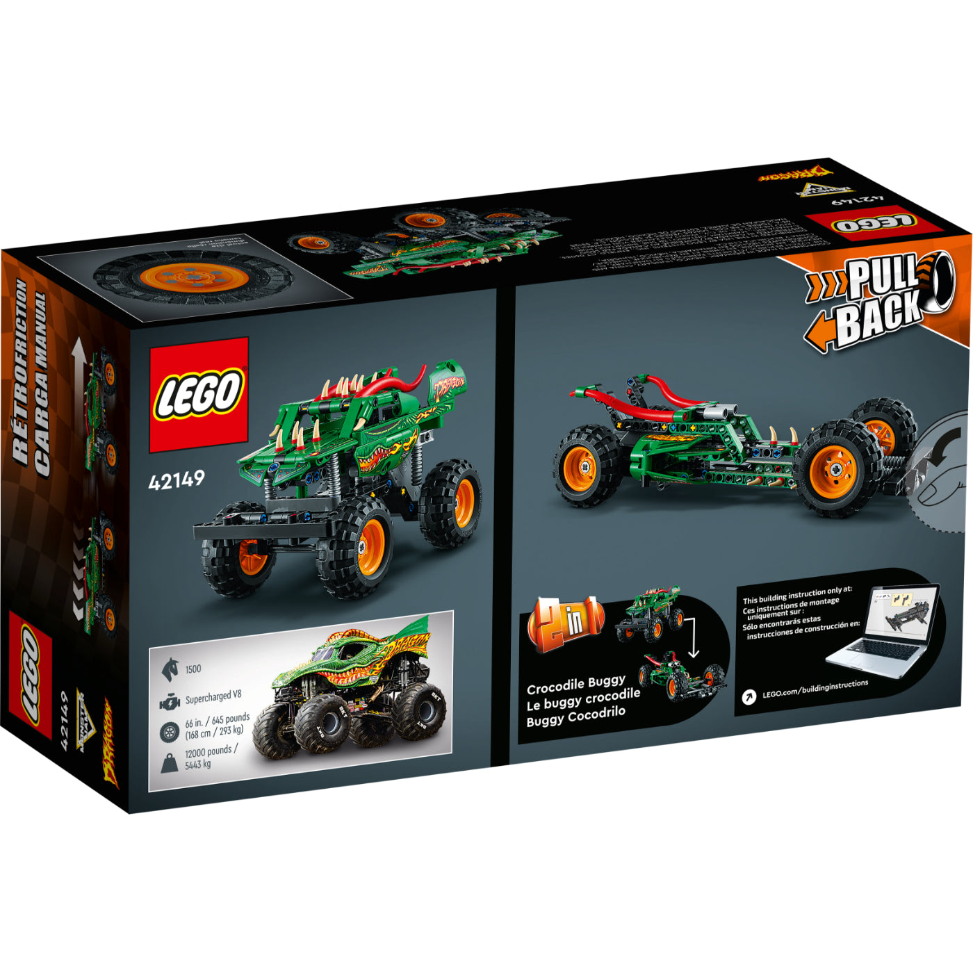 LEGO® Technic Monster Jam™ Dragon™ (42149)