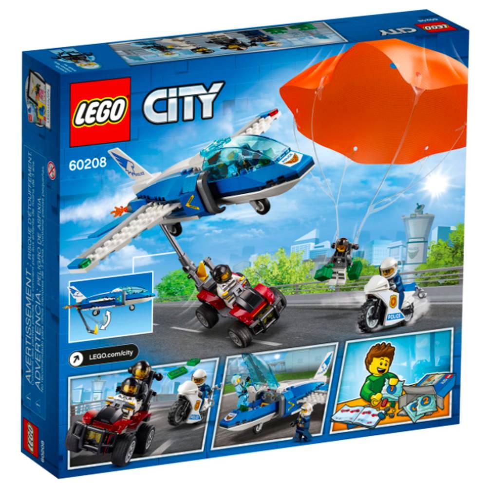 LEGO® Poicía Aérea Arresto de Ladrón Paracaidista (60208)