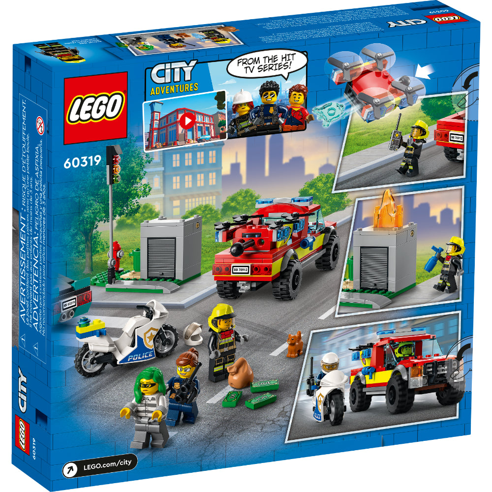 LEGO® City Rescate de Bomberos y Persecución Policial (60319)