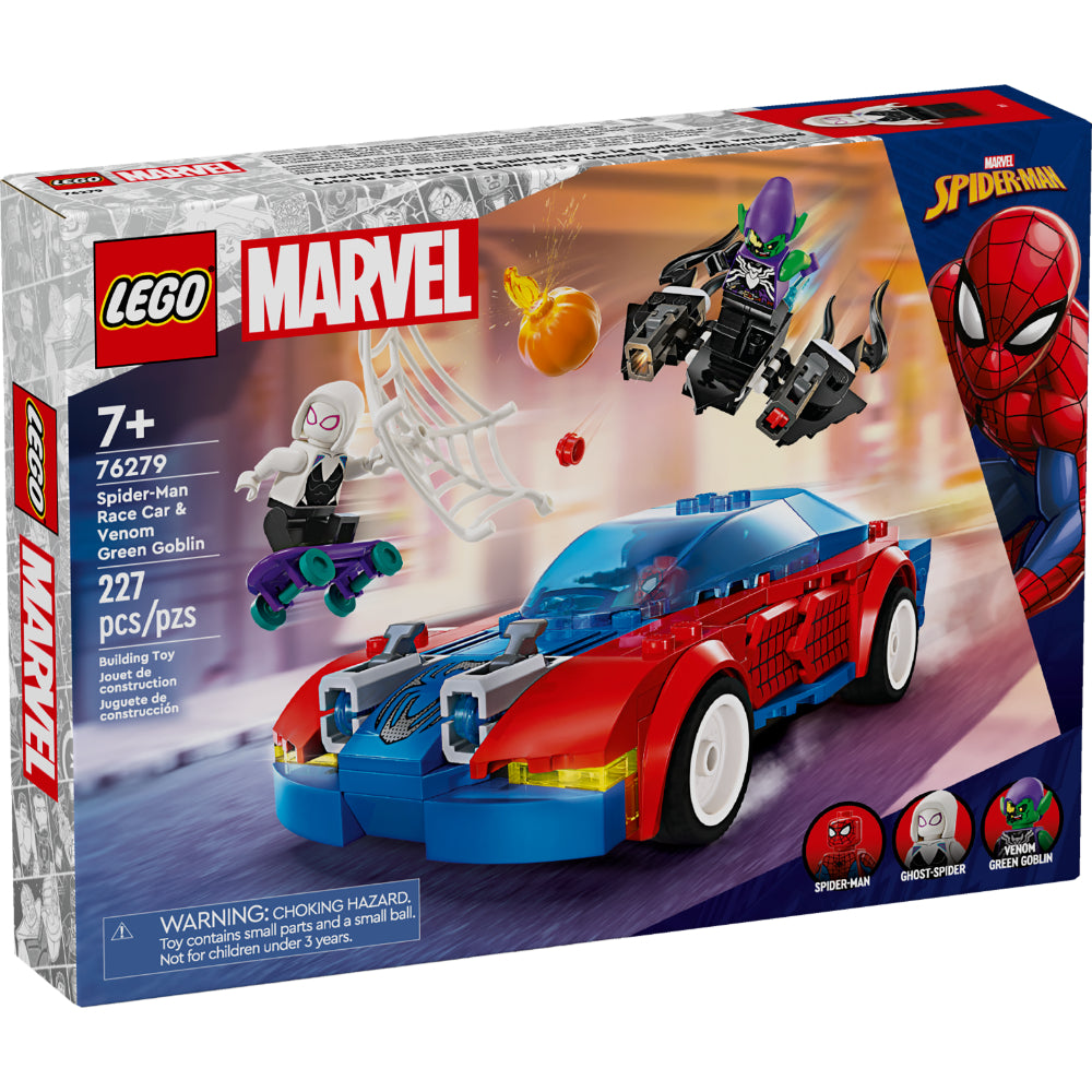 LEGO® Marvel 76279 Coche de Carreras de Spider-Man y Duende Verde  Venomizado
