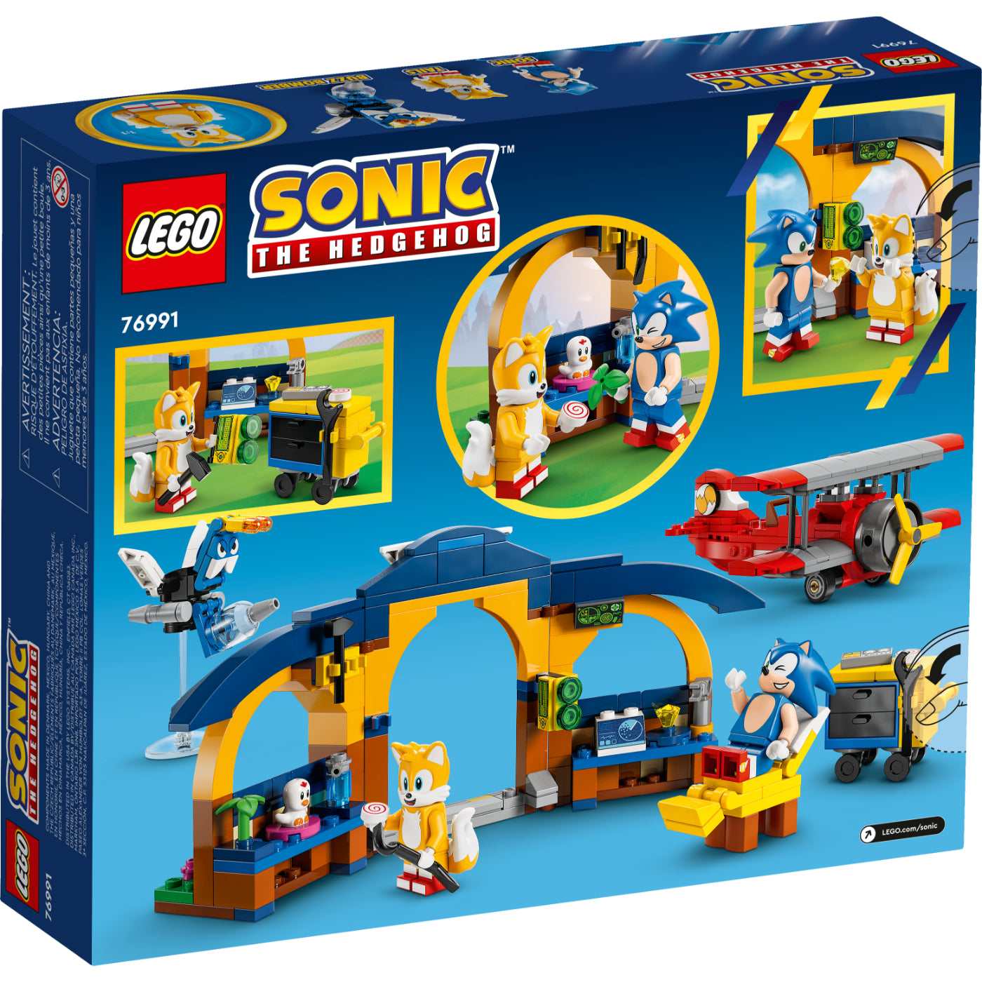 LEGO® Sonic the Hedgehog™ Taller y Avión Tornado de Tails (76991)
