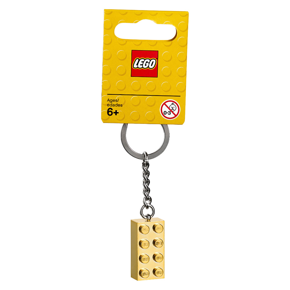 LLAVERO LADRILLO DORADO LEGO (850808)