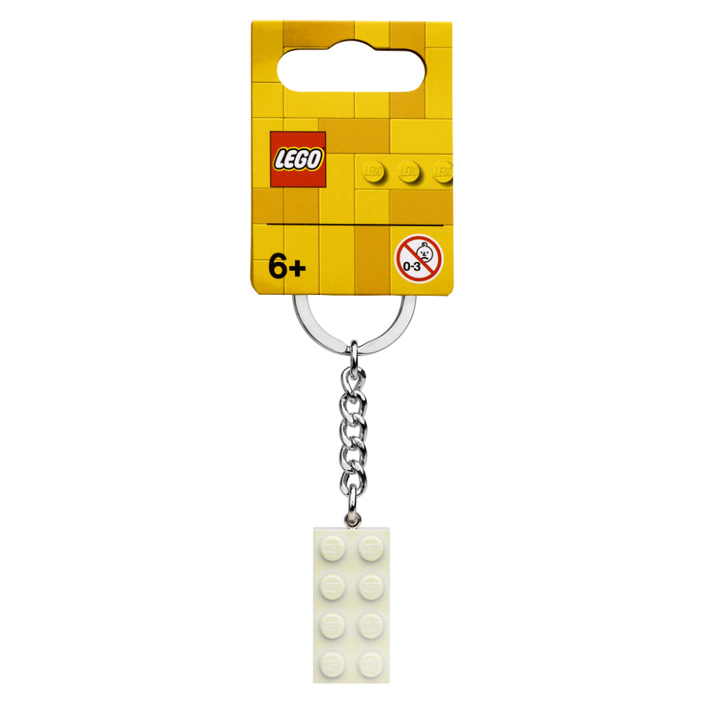 LEGO® Llavero Blanco Metálico 2x4 (854084)