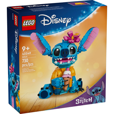 Figura construible LEGO® ǀ Disney de Stitch con camisa hawaiana, orejas móviles y accesorios