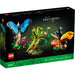 Caja del set LEGO® Ideas Colección de Insectos (21342) con modelos articulados a escala natural: mariposa morfo azul (con flor y abeja), escarabajo hércules (con cuernos y alas) y mantis china (con mariquita). Set de exhibición para adultos de 1111 piezas.