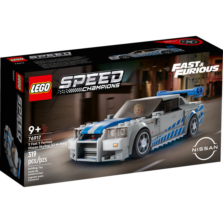 Auto LEGO® Speed Champions Nissan Skyline GT-R R34 inspirado en 2 Fast 2 Furious