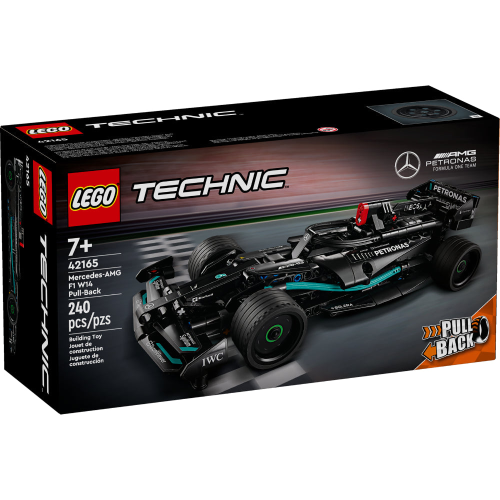 Auto de carreras LEGO® Technic™ Mercedes-AMG F1 W14 E Performance Pull-Back con diseño realista y función de carga manual