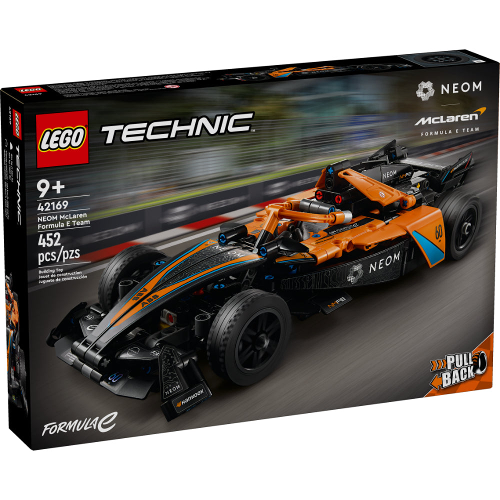 Auto de carreras LEGO® Technic™ NEOM McLaren Formula E con función de carga manual y dirección